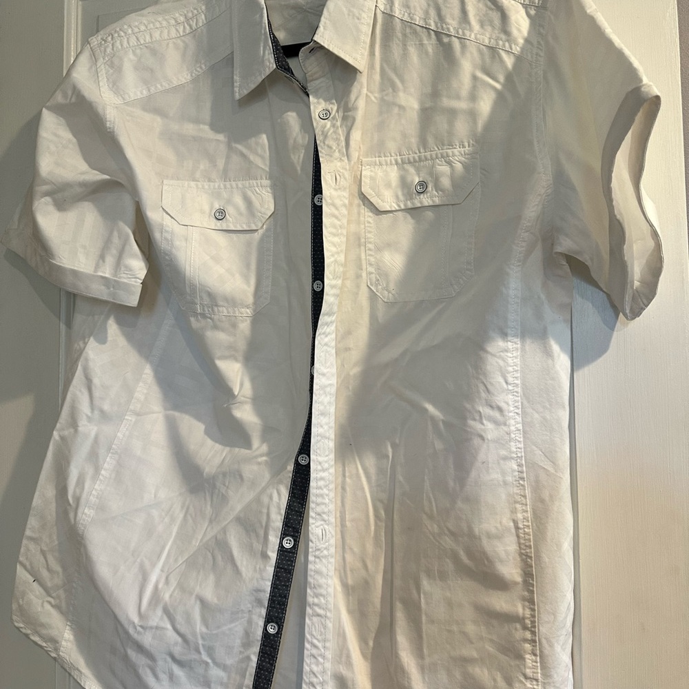 Buckle Black Button Down Shirt